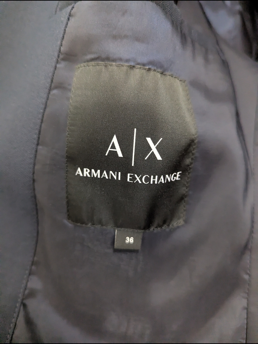 Armani Exchange A|X Dark Navy Jacket - Navy Lining